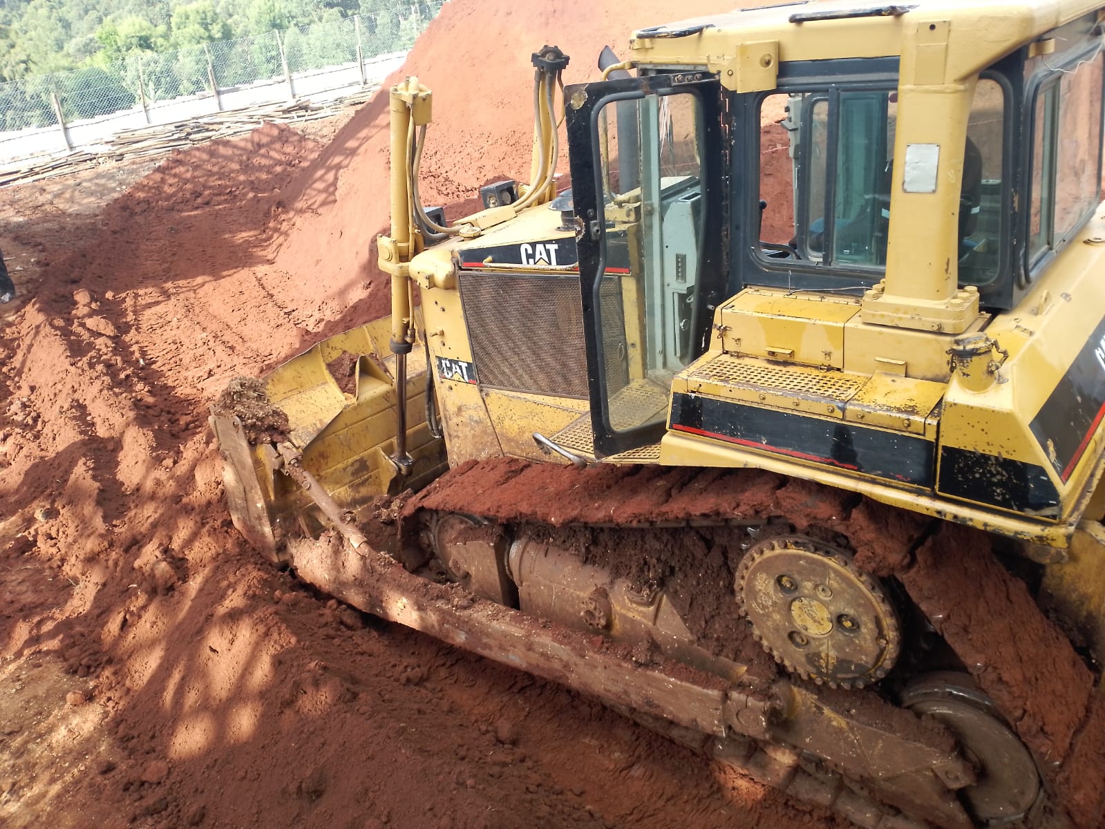 Heavy machinery at work